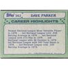 Image 2 : 1982 TOPPS DAVE PARKER (HOF)