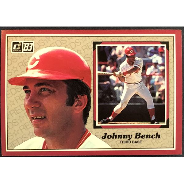 1983 DONRUSS ACTION ALL STARS - JOHNNY BENCH (HOF)