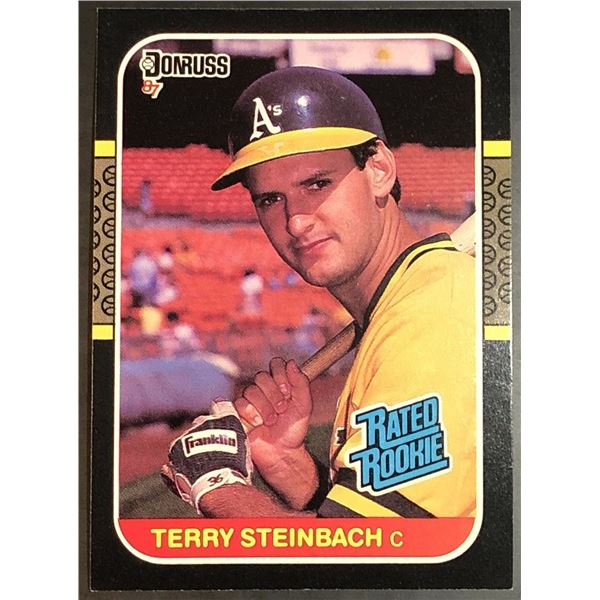 1987 DONRUSS TERRY STEINBACH ROOKIE CARD