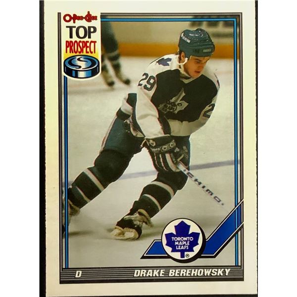 1991-92 O-PEE-CHEE DRAKE BEREHOWSKY ROOKIE CARD