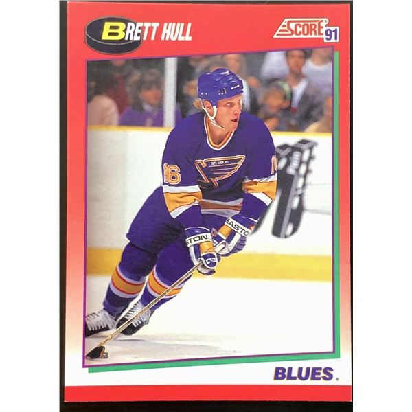 1991-92 SCORE BRETT HULL (HOF)