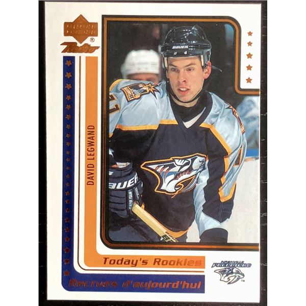 1999-2000 UPPER DECK DAVID LEGWAND ROOKIE CARD