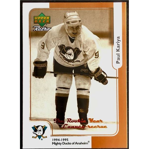1999-2000 UPPER DECK PAUL KARIYA (HOF)