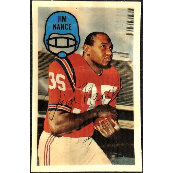 1970 KELLOGG'S 3-D NFL JIM NANCE