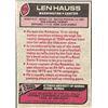 Image 2 : 1977 TOPPS LEN HAUSS