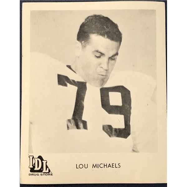 1963 IDL DRUG STORES PITTSBURGH STEELERS - LOU MICHAELS