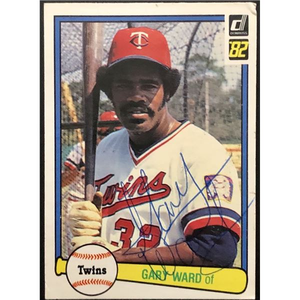 1982 DONRUSS GARY WARD - SIGNED