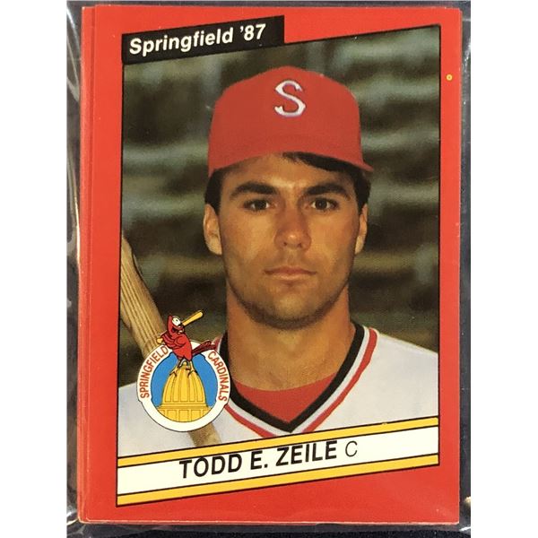 1987 BEST CARDS SPRINGFIELD CARDINALS TEAM SET - TODD ZIELE