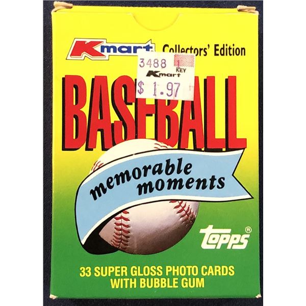 1988 TOPPS K-MART BASEBALL MEMORABLE MOMENTS BOX SET