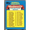 Image 2 : 1988 TOPPS WOOLWORTH BASEBALL HIGHLIGHTS BOX SET