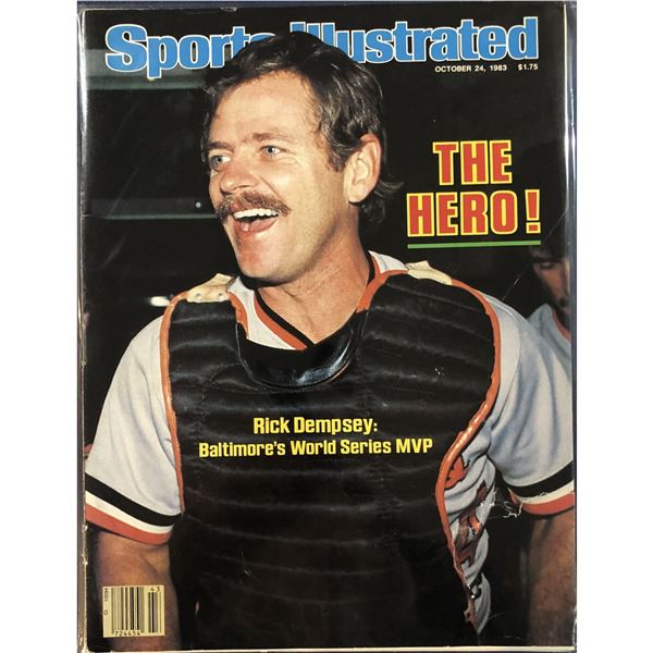 OCTOBER 24 1983 SPORTS ILLUSTRATED - RICK DEMPSEY COVER
