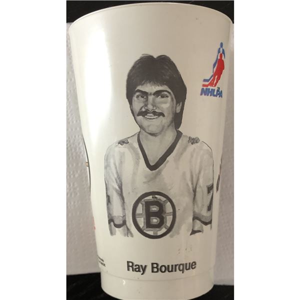 1980-81 7-ELEVEN NHL SLURPEE CUP - RAY BOURQUE (HOF)