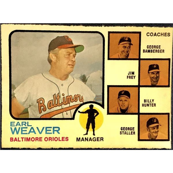 1973 O-PEE-CHEE EARL WEAVER (HOF)