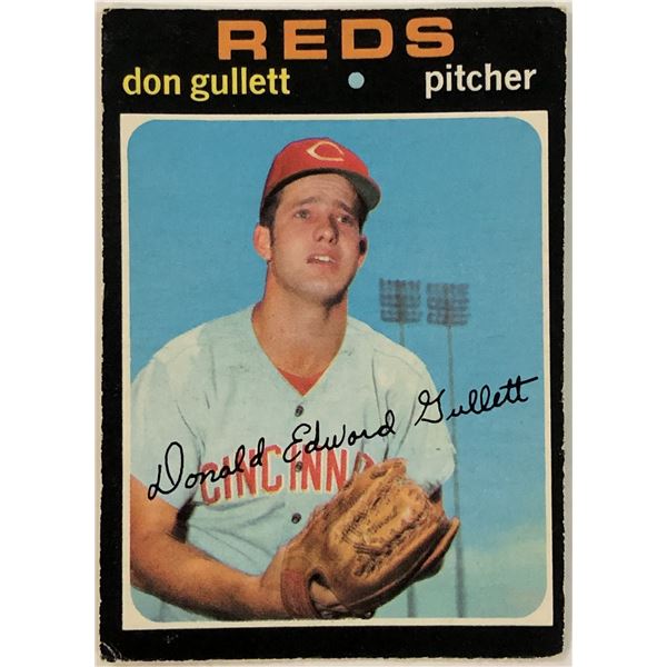 1971 O-PEE-CHEE DON GULLETT ROOKIE CARD