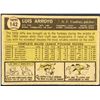 Image 2 : 1961 TOPPS BASEBALL LUIS ARROYO