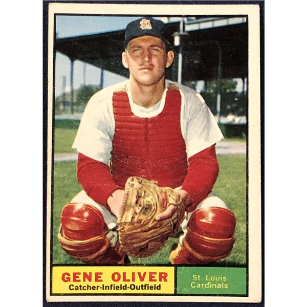 1961 TOPPS BASEBALL GENE OLIVER ROOKIE CARD