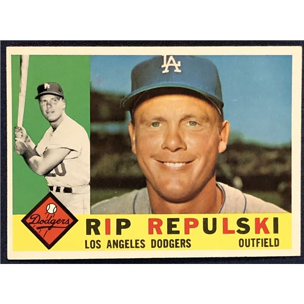 1960 TOPPS BASEBALL WHITE BACKS - RIP REPULSKI
