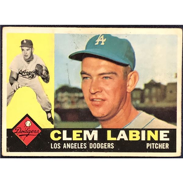 1960 TOPPS BASEBALL WHITE BACKS - CLEM LABINE