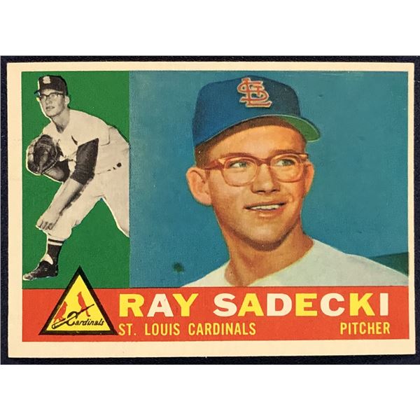 1960 TOPPS BASEBALL GRAY BACKS - RAY SADECKI