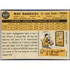 Image 2 : 1960 TOPPS BASEBALL GRAY BACKS - RAY SADECKI