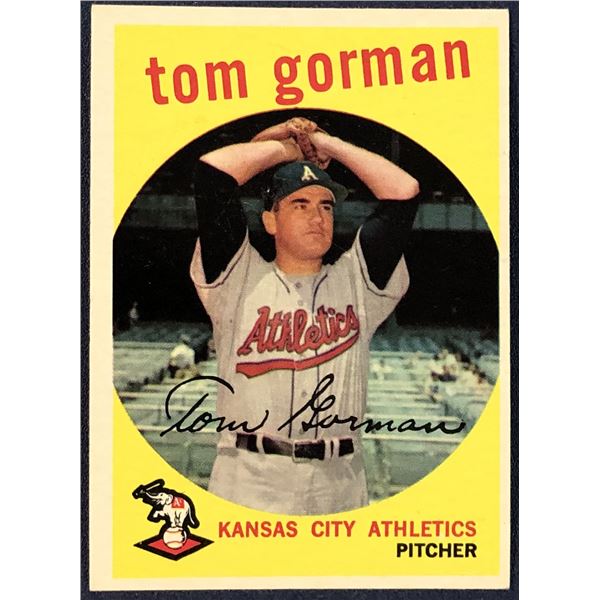 1959 TOPPS GRAY BACKS - TOM GORMAN
