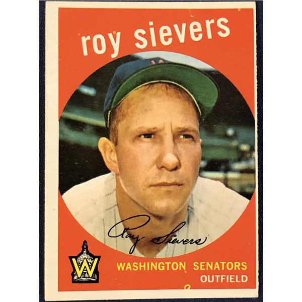 1959 TOPPS GRAY BACKS - ROY SIEVERS