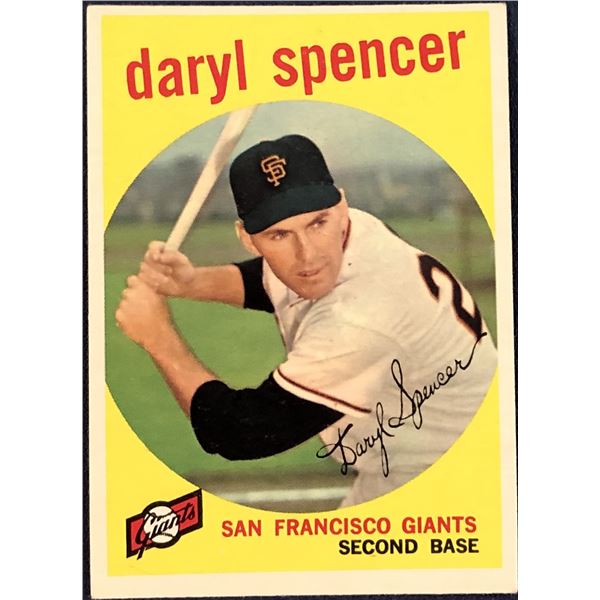 1959 TOPPS GRAY BACKS - DARYL SPENCER