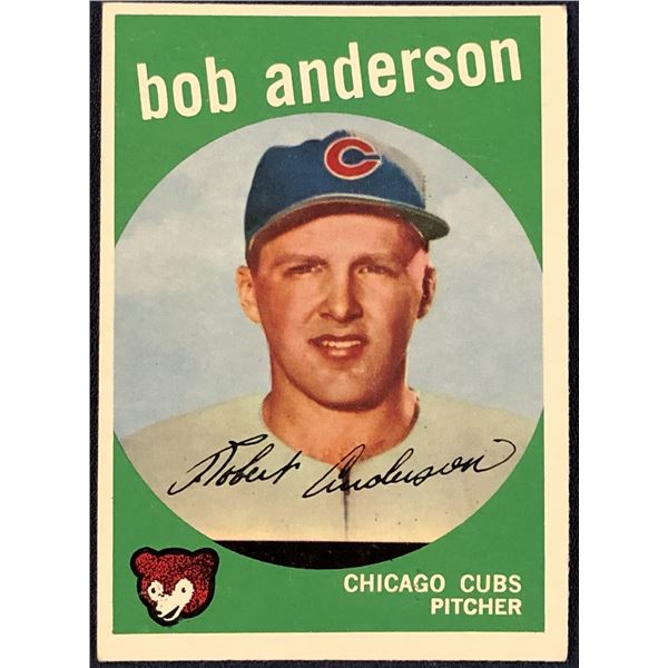1959 TOPPS GRAY BACKS - BOB ANDERSON ROOKIE CARD