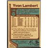 Image 2 : 1977-78 TOPPS YVON LAMBERT