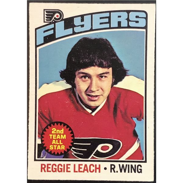 1976-77 NHL O-PEE-CHEE REGGIE LEACH (HOF)