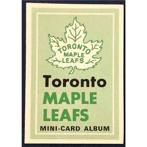 1969-70 O-PEE-CHEE NHL MINI CARD ALBUM - TORONTO MAPLE LEAFS