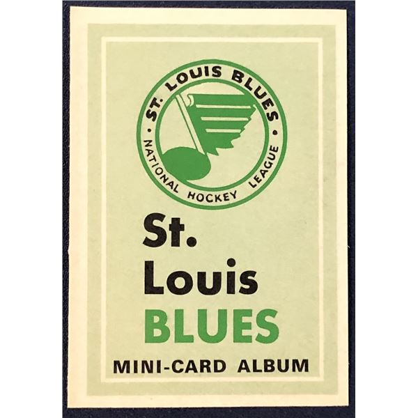 1969-70 O-PEE-CHEE NHL MINI CARD ALBUM - ST. LOUIS BLUES