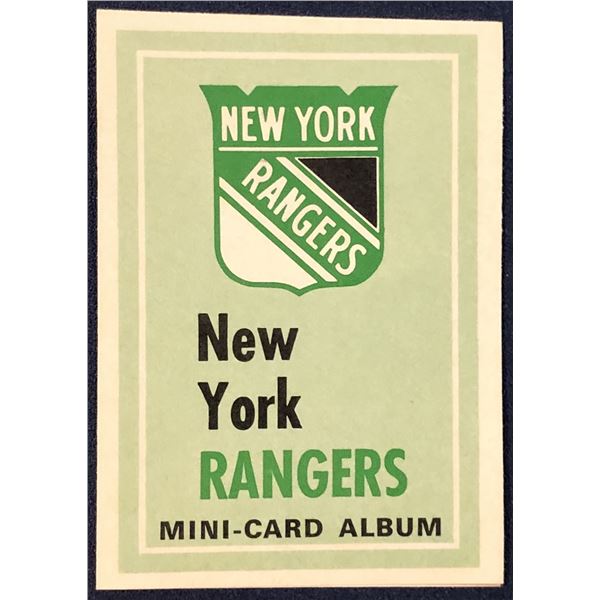 1969-70 O-PEE-CHEE NHL MINI CARD ALBUM - NEW YORK RANGERS