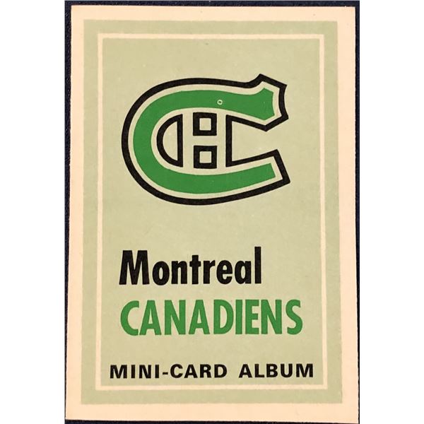 1969-70 O-PEE-CHEE NHL MINI CARD ALBUM - MONTREAL CANADIENS