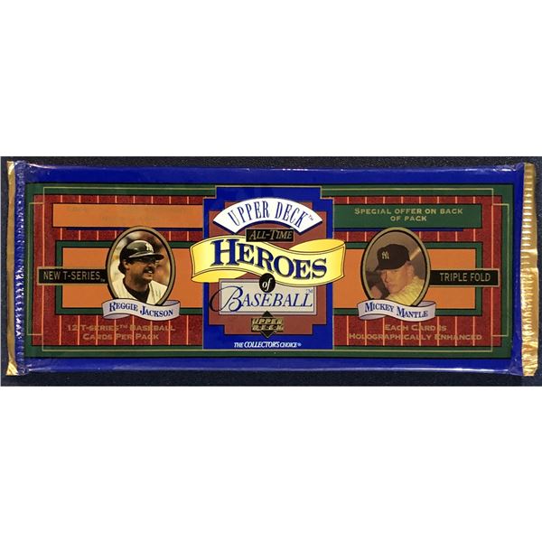 1993 UPPER DECK BASEBALL ALL TIME HEROES FOIL PACK