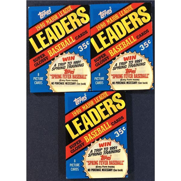 1990 TOPPS BASEBALL SUPER GLOSSY MINIS (3)