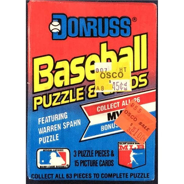1989 DONRUSS BASEBALL WAX PACK