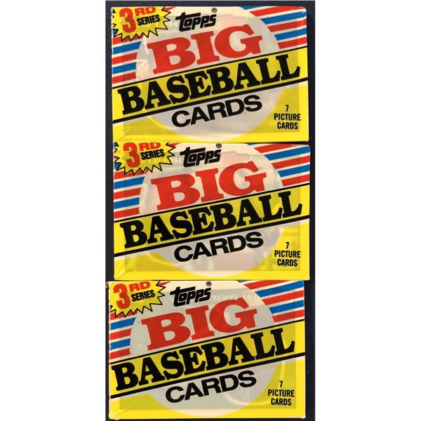 1988 TOPPS BIG BASEBALL FOIL PACKS (3)
