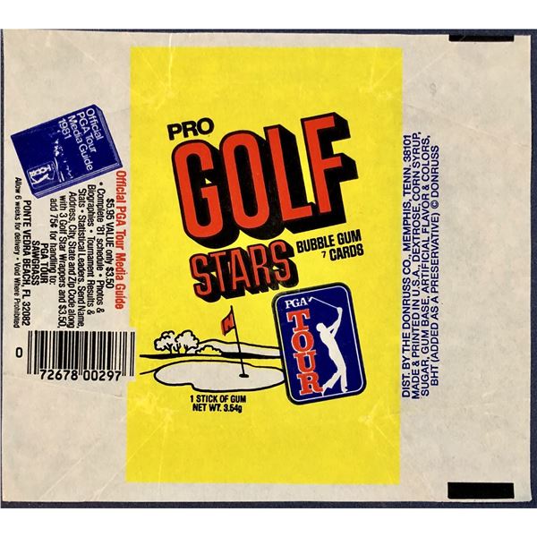 1981 DONRUSS PGA GOLF WRAPPER