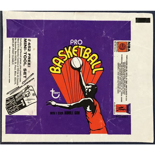 1972-73 TOPPS NBA BASKETBALL WRAPPER