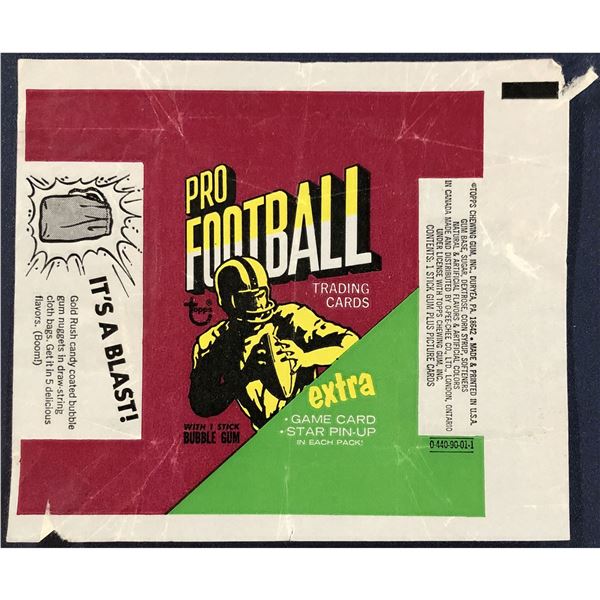 1971 TOPPS NFL FOOTBALL WRAPPER