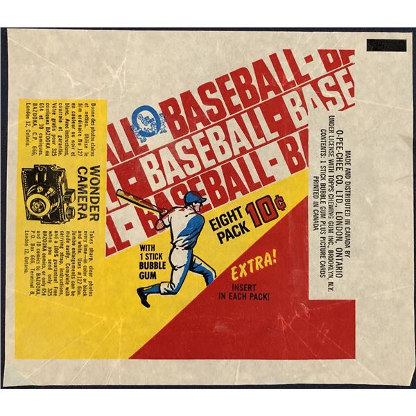 1970 O-PEE-CHEE BASEBALL WRAPPER