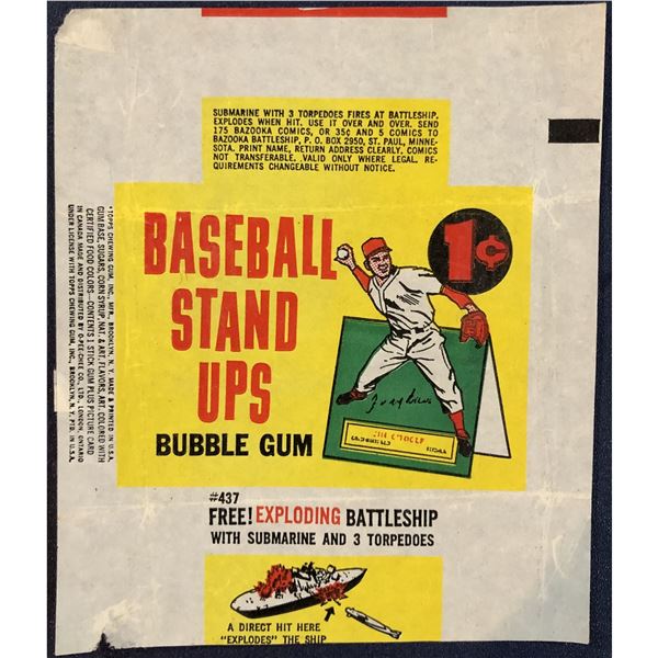1964 TOPPS BASEBALL STAND-UPS WRAPPER