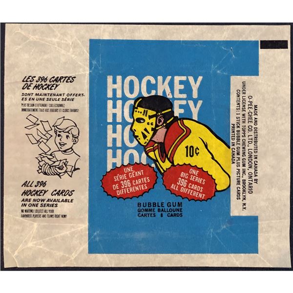 1974-75 O-PEE-CHEE NHL HOCKEY WRAPPER
