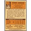 Image 2 : 1978-79 TOPPS NBA DENNIS JOHNSON (HOF) ROOKIE CARD