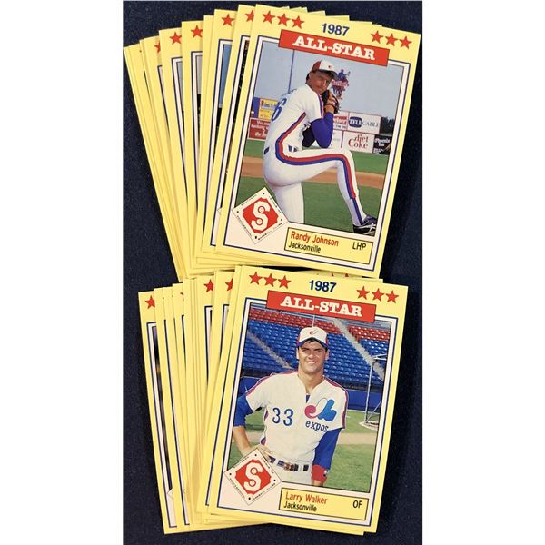 1987 SOUTHERN LEAGUE ALL STAR SET - RANDY JOHNSON (HOF)