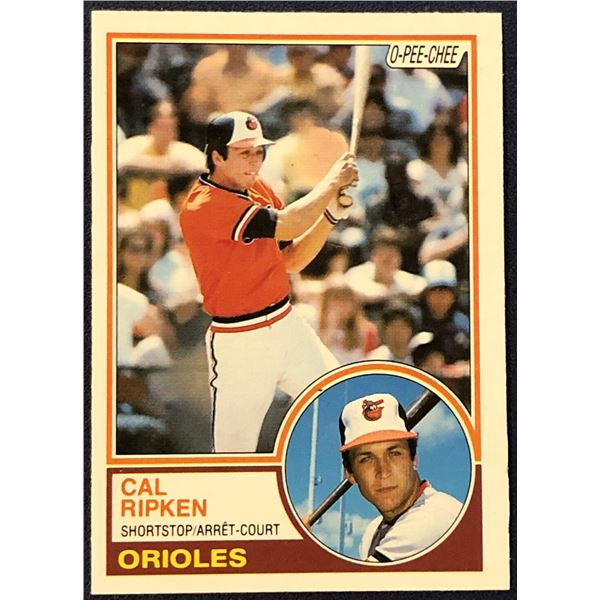 1983 O-PEE-CHEE BASEBALL CAL RIPKEN JR. ROOKIE CARD