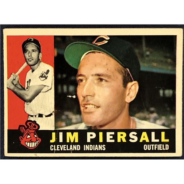 1960 TOPPS BASEBALL GRAY BACKS - JIM PIERSALL