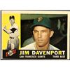 Image 1 : 1960 TOPPS BASEBALL GRAY BACKS - JIM DAVENPORT