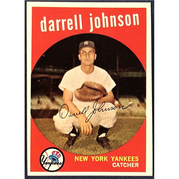 1959 TOPPS WHITE BACKS HIGH NUMBERS - DARRELL JOHNSON